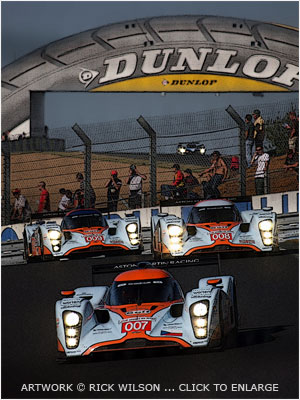 Gulf Aston Martin at Le Mans 24 Hours 2009